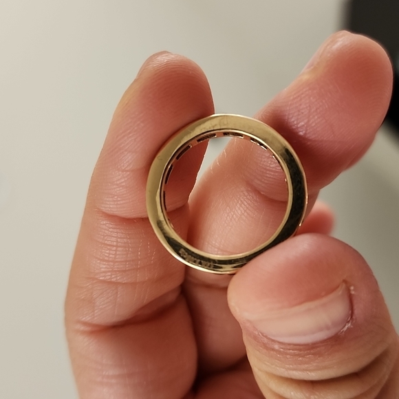 Sapphire eternity band 14k 7 - Picture 4 of 9